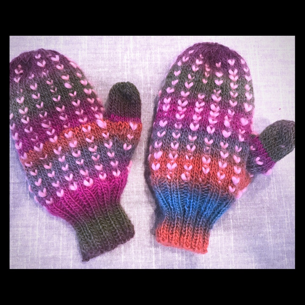 Handmade Women’s Felted Mittens